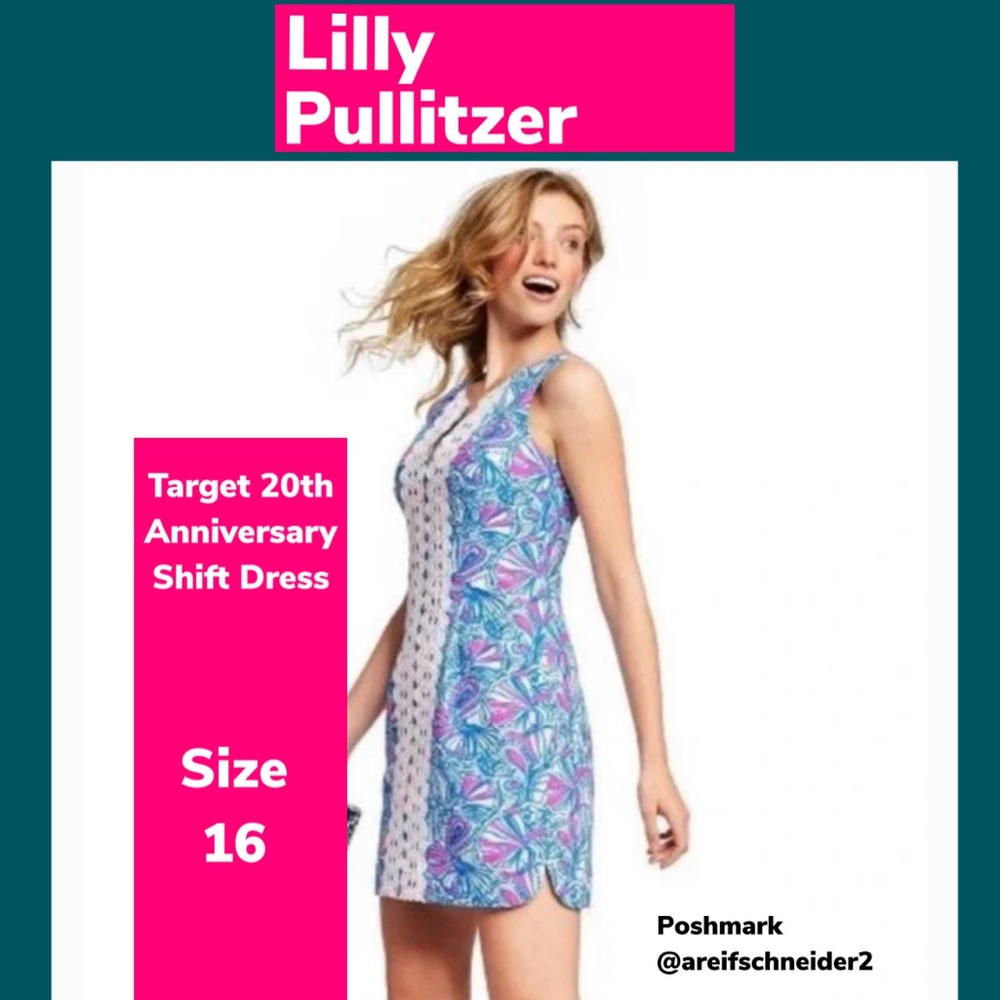 🥰 Lilly Pulitzer for Target Shift Dress Size 16 😍
